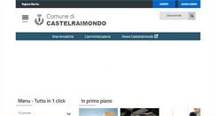 Desktop Screenshot of comune.castelraimondo.mc.it