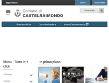Tablet Screenshot of comune.castelraimondo.mc.it
